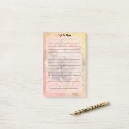Roze Floral Moederdag Post-it® Notes