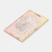 Roze Floral Moederdag Post-it® Notes (Schuin)