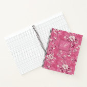  Roze Floral Monogram Notitieboek (Binnen)