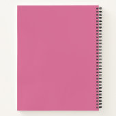  Roze Floral Monogram Notitieboek (Achterkant)