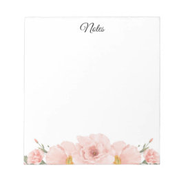 Roze Floral Notitieblok
