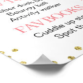 Roze Floral Oh Deer Birthday Poster (Hoek)