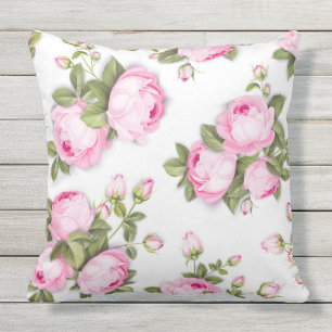  Roze Floral Outdoor Pillow Buitenkussen