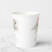 Roze Floral Pampas Grass Vrijgezellenfeest Boho Papieren Bekers (Links)