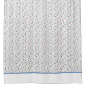 Roze Floral Pattern Shower Curtain Douchegordijn (Voorkant)
