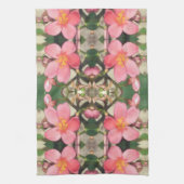 Roze Floral Pattern Theedoek (Verticaal)