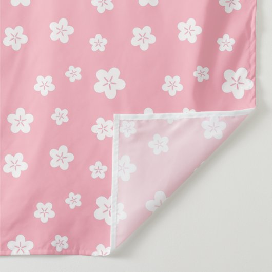 Roze Floral Pattern Wandkleed (Detail)