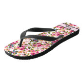 roze Floral Pattern Wedding Bride Teenslippers (Schuin)