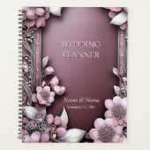 Roze Floral Planner (Voorkant)
