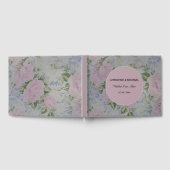 Roze Floral Rozen Wedding  Gastenboek (Volledig)