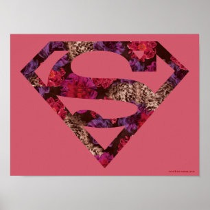 Roze Floral S-Shield Poster