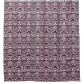 Roze Floral Shower Curtain Douchegordijn (Voorkant)