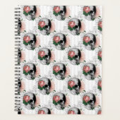 Roze Floral Skull Series Design 2 Planner (Voorkant)