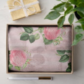 Roze Floral Skull Series Design 9 Tissuepapier (Geschenk)