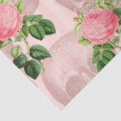 Roze Floral Skull Series Design 9 Tissuepapier (Detail)