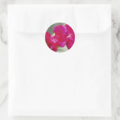 Roze Floral Sticker (Tas)