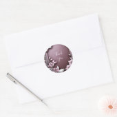 Roze Floral Sticker (Envelop)