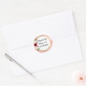 Roze Floral Stickers (Envelop)