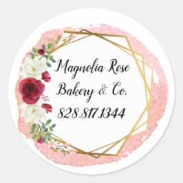 Roze Floral Stickers