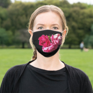 Roze Floral Stoffen Mondmasker