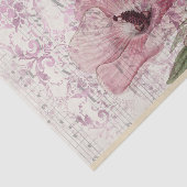  Roze Floral Tissuepapier (Detail)