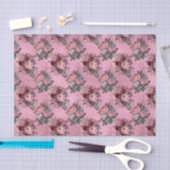  Roze Floral Tissuepapier (Craft)