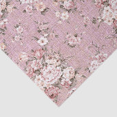 Roze Floral Tissuepapier (Detail)