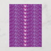  Roze Floral Violet behang patroon Briefkaart (Voorkant)