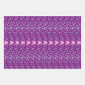 Roze Floral Violet behang patroon Inpakpapier Vel (Voorkant 2)