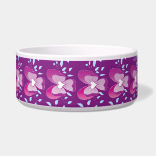  Roze Floral Violet behang patroon Voerbakje