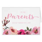 Roze Floral voor mijn ouders trouwdag (Voorkant Horizontaal)
