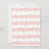 Roze Floral Waffle Bridal Brunch Uitnodiging (Achterkant)