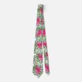 Roze Floral Wedding Bright Spring Stropdas (Voorkant)