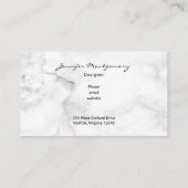  Roze Floral Wreatmonogram Visitekaartje (Achterkant)