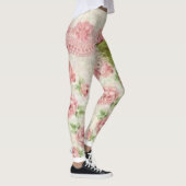 roze florale lange leggings (Rechts)