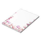 roze florale notitieblok (Gedraaid)