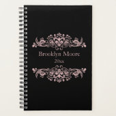  roze floreert planner (Voorkant)