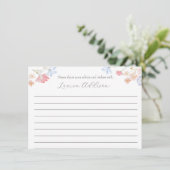 Roze FLowers Beauful Floral Advice Kaarten (Staand voorkant)