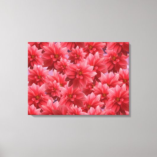 Roze Flowers Beauty Canvas Afdruk (Voorkant)