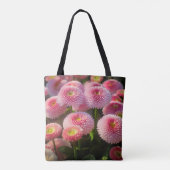 Roze FlowersTote Bag Draagtas (Achterkant)