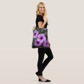 Roze FlowerTote Bag Draagtas (Op model)
