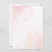 Roze fluistert bruiloft save the date (Achterkant)