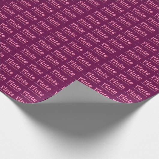 Roze flute cadeaupapier (Hoek)