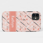 Roze flute Case-Mate iPhone case (Achterkant (horizontaal))