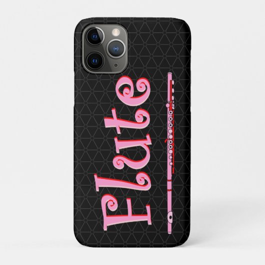 Roze flute Case-Mate iPhone case (Achterkant)