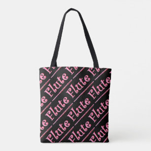 Roze flute draagtas