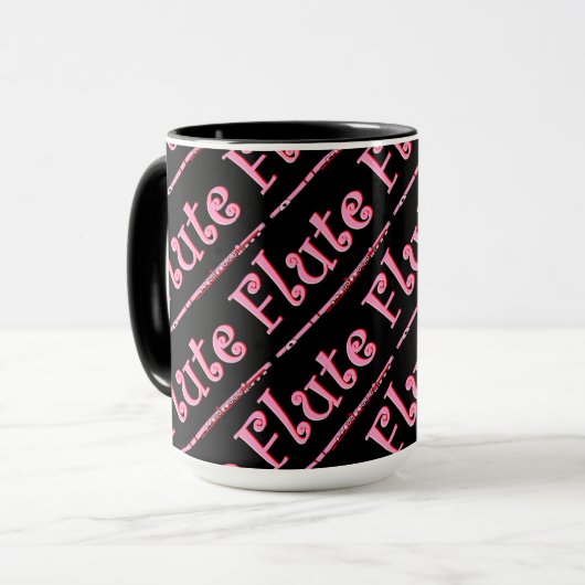 Roze flute mok (Voorkant links)