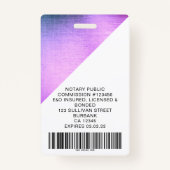 Roze Folie Notarische Lening die de Kievenknoop va Badge (Achterkant)