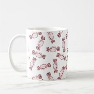 Roze Folie Snoepjes Koffie Mok