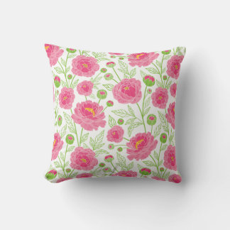 Roze foniepatroon kussen